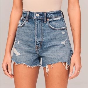 Abercrombie & Fitch High Rise Mom Shorts Curve Love